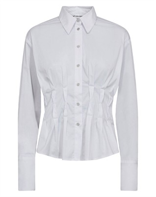 Poppy CC Pleat Waist Skjorte - White